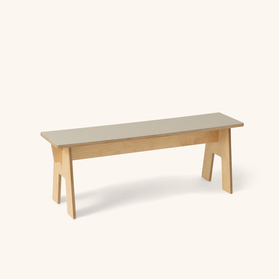 Trestle Bench- Pewter No-chip